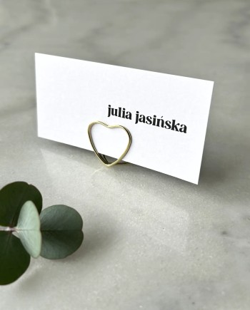 Ślubne winietki na stół Zoe nowoczesne