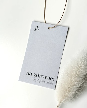 Zawieszki na butelki szare Ashy nowoczesne