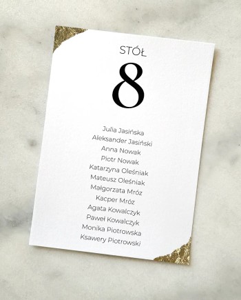 Plany stołów weselnych Aurelia