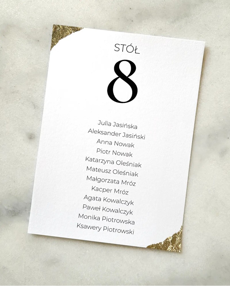 Plany stołów weselnych Aurelia