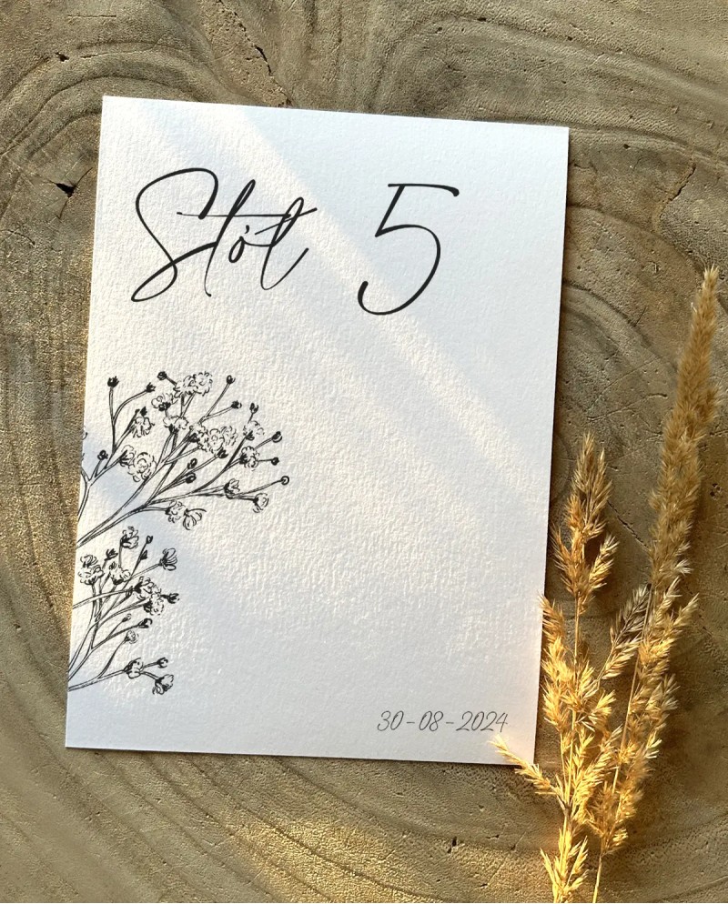 Numery na stoły weselne Maeve rustykalne