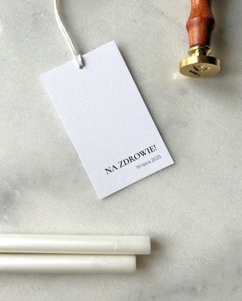 Etykiety na butelki weselne Celine