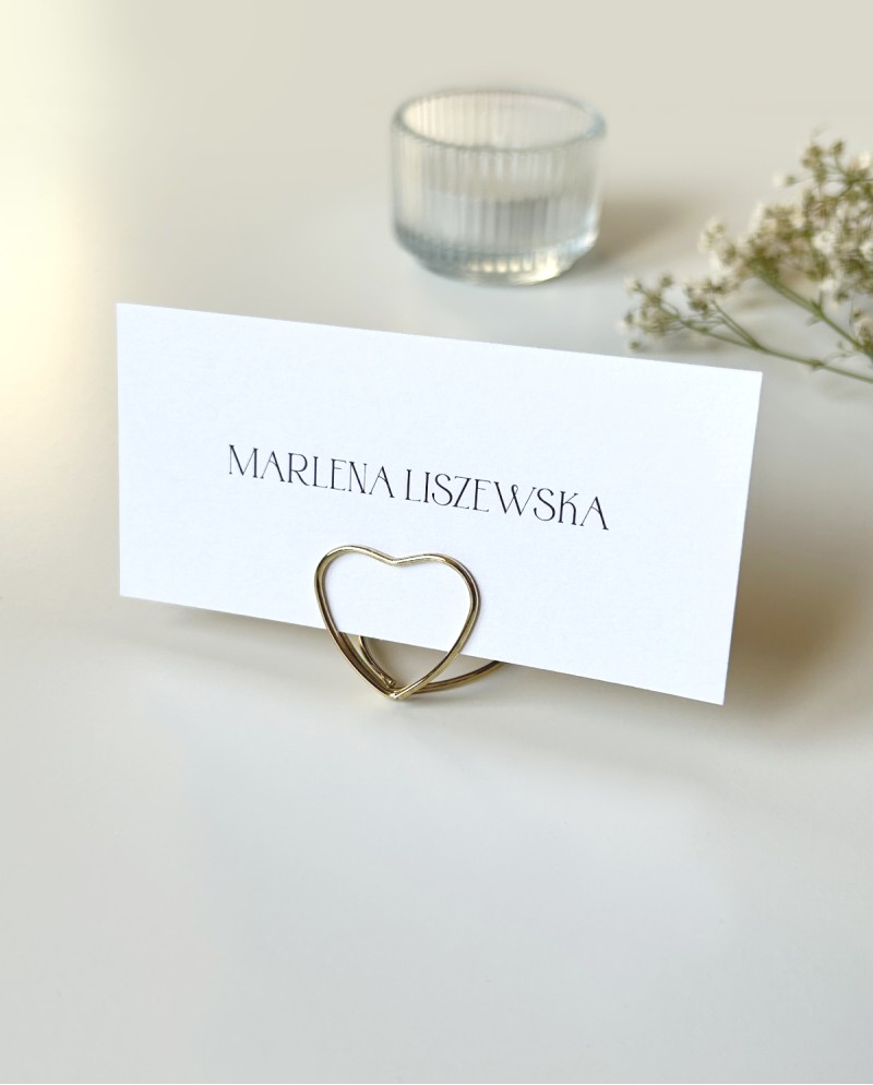 Winietki ślubne minimalistyczne Monogram