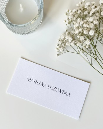 Winietki na wesele minimalistyczne Monogram