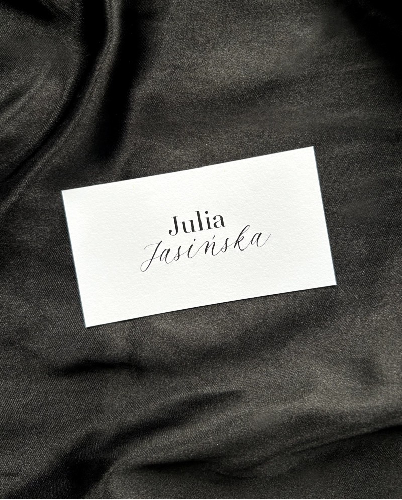 Nowoczesne winietki ślubne Charlotte