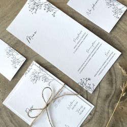 Kolekcja Maeve - rustykalna papeteria ślubna boho