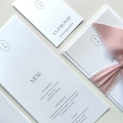 Kolekcja Monogram - minimalistyczna papeteria ślubna z monogramem
