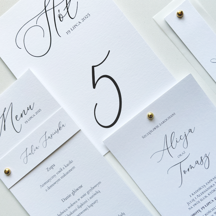 Kolekcja papeterii ślubnej Elena